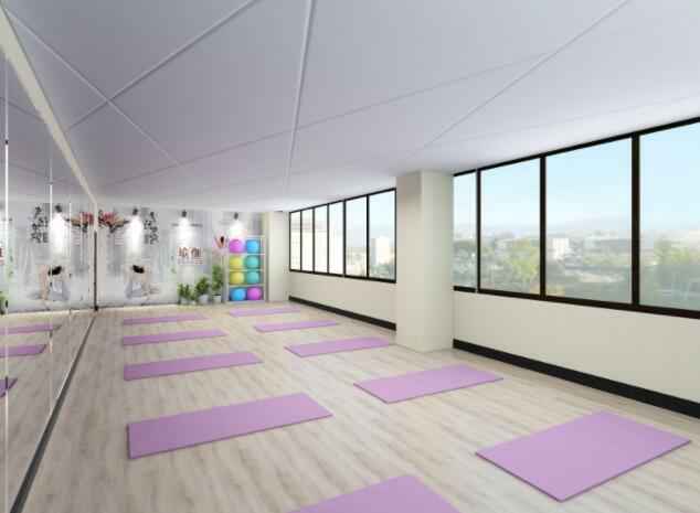 大型健身房瑜伽室